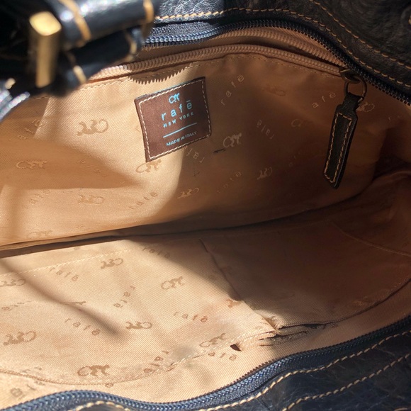 Rafe New York blue leather handbag - Picture 3 of 7